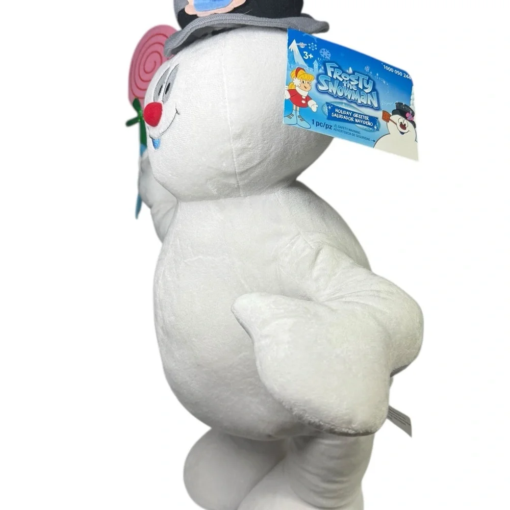 Gemmy Frosty the snow man standing plush holiday display Warner bros‎ 2013